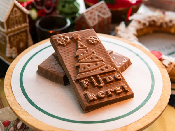 Chocolade tablet Kerstboom 80 gram